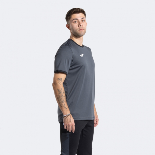 CAMISETA MANGA CORTA COMBI PREMIUM ANTRACITA NEGRO