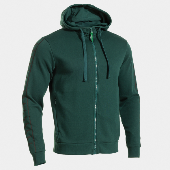 CHAQUETA CON CAPUCHA HEROIC VERDE NEGRO