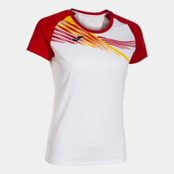 CAMISETA MANGA CORTA ELITE X BLANCO ROJO