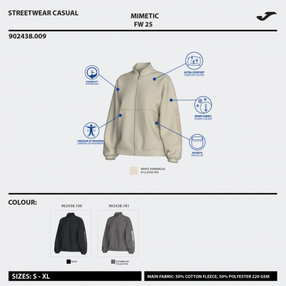 BOMBER MIMETIC NEGRO