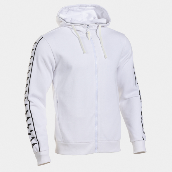 CHAQUETA CON CAPUCHA HEROIC BLANCO NEGRO