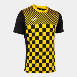 CAMISETA MANGA CORTA FLAG III NEGRO AMARILLO