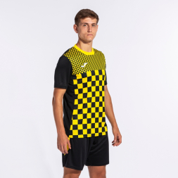 CAMISETA MANGA CORTA FLAG III NEGRO AMARILLO