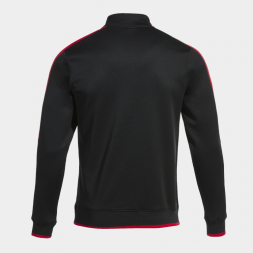 SUDADERA OLIMPIADA NEGRO ROJO