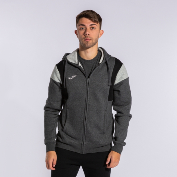 CHAQUETA CON CAPUCHA CONFORT III GRIS MELANGE